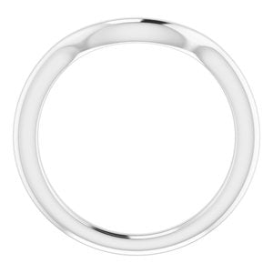14K White Band for 8 mm Round Ring - BN & CO JEWELRY