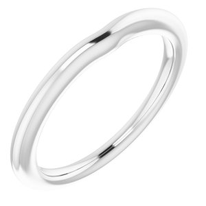 14K White Band for 4.4 mm Round Ring - BN & CO JEWELRY