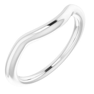 14K White Band for 8 mm Round Ring - BN & CO JEWELRY
