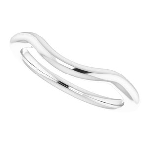 14K White Band for 8 mm Round Ring - BN & CO JEWELRY