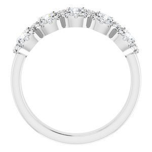 14K White 3/4 CTW Natural Diamond Anniversary Ring - BN & CO JEWELRY