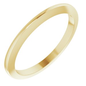 14K Yellow Knife-Edge Band - BN & CO JEWELRY