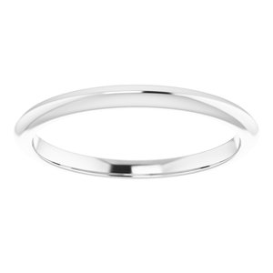 Platinum Knife Edge Band - BN & CO JEWELRY