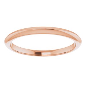14K Rose Knife Edge Band - BN & CO JEWELRY