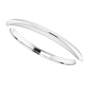 14K White Knife Edge Band - BN & CO JEWELRY