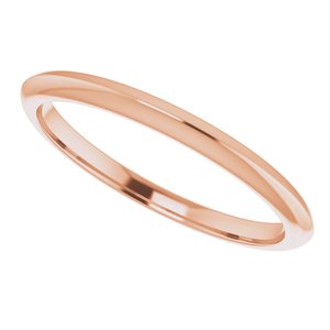 14K Rose Knife Edge Band - BN & CO JEWELRY