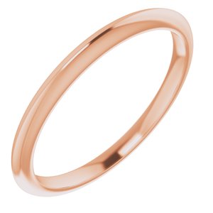 14K Rose Knife Edge Band - BN & CO JEWELRY