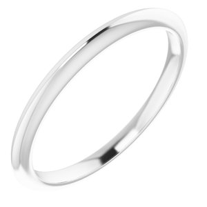 Platinum Knife Edge Band - BN & CO JEWELRY