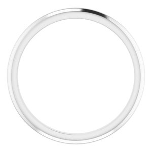 Platinum Knife Edge Band - BN & CO JEWELRY