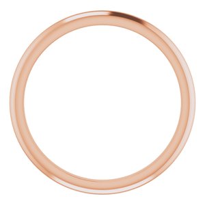 14K Rose Knife Edge Band - BN & CO JEWELRY