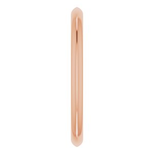14K Rose Knife Edge Band - BN & CO JEWELRY