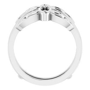 14K White Bridal Ring Guard - BN & CO JEWELRY