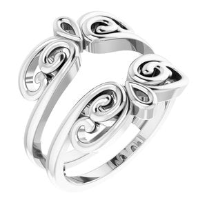 14K White Bridal Ring Guard - BN & CO JEWELRY