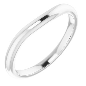14K White Band for 4.5 mm Square Ring - BN & CO JEWELRY