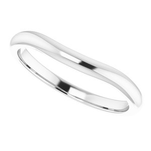 14K White Band for 4.5 mm Square Ring - BN & CO JEWELRY