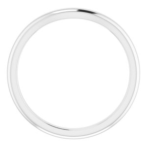 14K White Band for 4.5 mm Square Ring - BN & CO JEWELRY