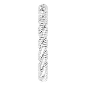 Sterling Silver Twisted Rope Band Size 6.5 - BN & CO JEWELRY