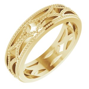 14K Yellow 5 mm Band Size 7 - BN & CO JEWELRY