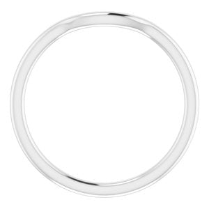 Platinum Contour Band - BN & CO JEWELRY