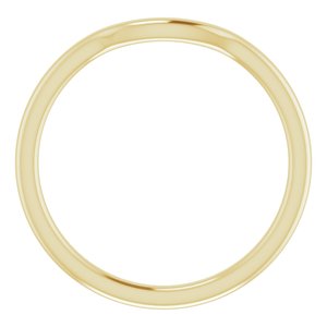 10K Yellow Contour Band - BN & CO JEWELRY
