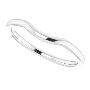 Platinum Contour Band - BN & CO JEWELRY