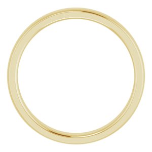 14K Yellow 4 mm Comfort Fit Edge Band Size 10 - BN & CO JEWELRY