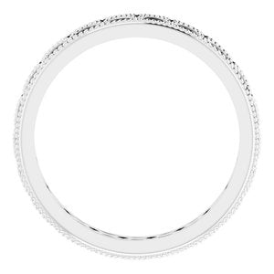 14K White 3 mm Band Size 7 - BN & CO JEWELRY