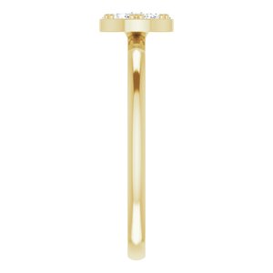 14K Yellow 1/5 CTW Diamond Stackable Cluster Ring - BN & CO JEWELRY