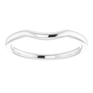 Platinum Contour Band - BN & CO JEWELRY