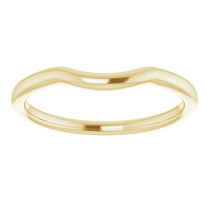 10K Yellow Contour Band - BN & CO JEWELRY