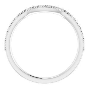 14K White 1/8 CTW Natural Diamond Wrap Ring - BN & CO JEWELRY