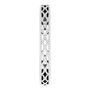 14K White 3 mm Band Size 7 - BN & CO JEWELRY