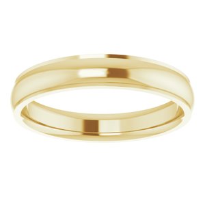 14K Yellow 4 mm Comfort Fit Edge Band Size 10 - BN & CO JEWELRY