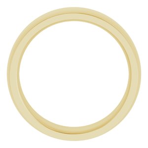 14K Yellow 6 mm Comfort Fit Edge Band Size 5.5 - BN & CO JEWELRY