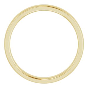 14K Yellow 4 mm Comfort Fit Edge Band Size 11 - BN & CO JEWELRY