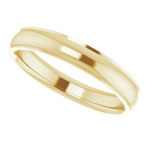 14K Yellow 4 mm Comfort Fit Edge Band Size 11 - BN & CO JEWELRY