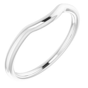 Platinum Contour Band - BN & CO JEWELRY