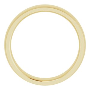 14K Yellow 5 mm Comfort Fit Edge Band Size 8 - BN & CO JEWELRY