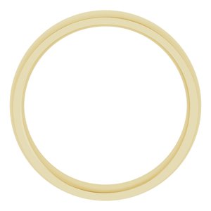 14K Yellow 6 mm Comfort Fit Edge Band Size 11 - BN & CO JEWELRY