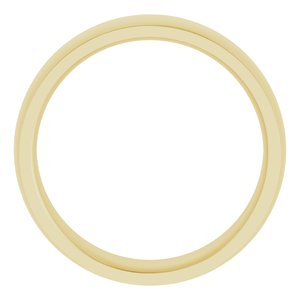 14K Yellow 6 mm Comfort Fit Edge Band Size 8 - BN & CO JEWELRY