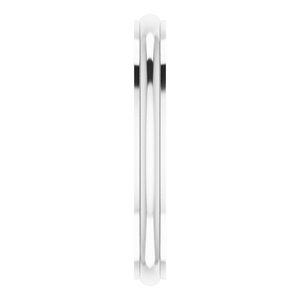 14K White 2.5 mm Comfort Fit Edge Band Size 7 - BN & CO JEWELRY