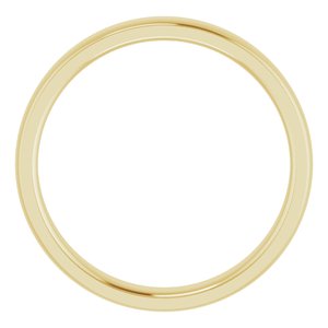 14K Yellow 4 mm Comfort Fit Edge Band Size 10.5 - BN & CO JEWELRY