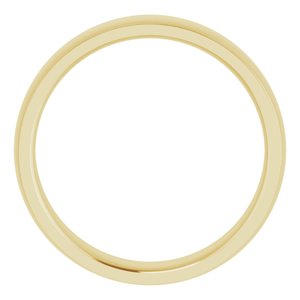 14K Yellow 5 mm Comfort Fit Edge Band Size 9.5 - BN & CO JEWELRY