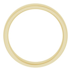 14K Yellow 6 mm Comfort Fit Edge Band Size 10 - BN & CO JEWELRY