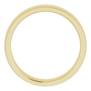 14K Yellow 5 mm Comfort Fit Edge Band Size 8.5 - BN & CO JEWELRY