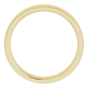14K Yellow 5 mm Comfort Fit Edge Band Size 9 - BN & CO JEWELRY