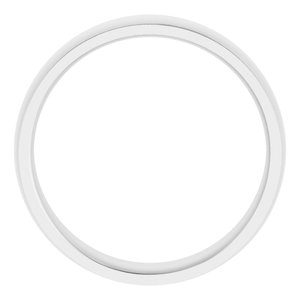 14K White 6 mm Comfort Fit Edge Band Size 11.5 - BN & CO JEWELRY