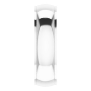 14K White 6 mm Comfort Fit Edge Band Size 8.5 - BN & CO JEWELRY