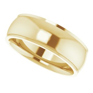 14K Yellow 6 mm Comfort Fit Edge Band Size 5.5 - BN & CO JEWELRY