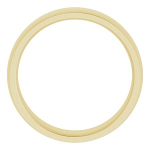 14K Yellow 6 mm Comfort Fit Edge Band Size 9 - BN & CO JEWELRY